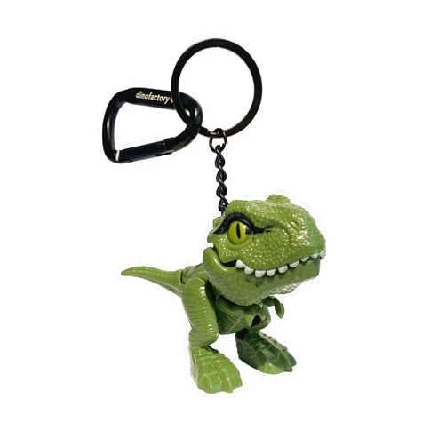 Dinofactory Trex dinosaur Key Chain 2 inch Carabiner Clip