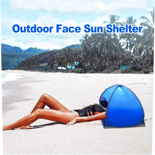 LVOERTUIG Sun Shelters,Instant Sun Shade Canopy,Head PopUp Canopy, Automatic Shade Tent for Beach Camping Fishing Hiking Picnic,Portable Sun Shelter with Mobile Phone Stand