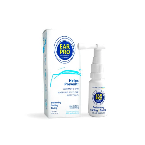 EARPRO - WATERPROOF YOUR EARS Ear Pro Natural Swimming Ear Plugs Replacement Spray for Kids & Adults I Protective & Clearing Swimmer Ear Drops to Avoid Earache from Swimming, Scuba, Diving, Surfing I 1 XL Pack - 200 Uses