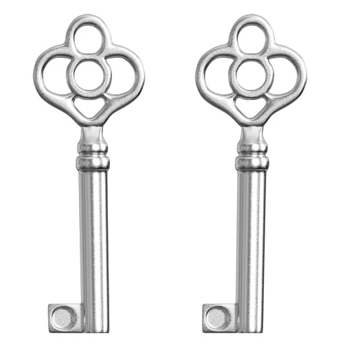 NATIKON KY-14 Skeleton Key Replacement Hollow Barrel for Antique Vintage Cabinet Doors, Dresser Drawers, Grandfather Clocks (Pack of 1)