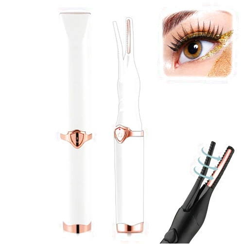 Mintiml Electric Eyelash Curler for Instant Glam,2025 Upgrade Heated Eyelash Curler for Women,Mini Electric Eye Lash Curler with 3 Heat Modes, Fast Heat up in 8s Finalize Eyelash Holder Tool (White/1pcs)