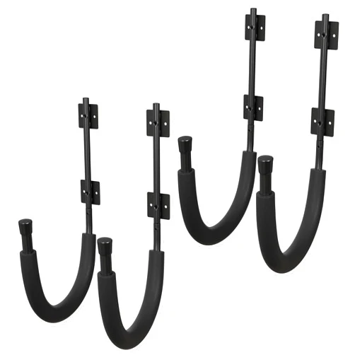 RAD Sportz 2-Pack of Kayak Storage Hook Sets - Kayak Wall Mount Hangers with 100lb Capacity Per Pair for Paddleboards, Surfboards,