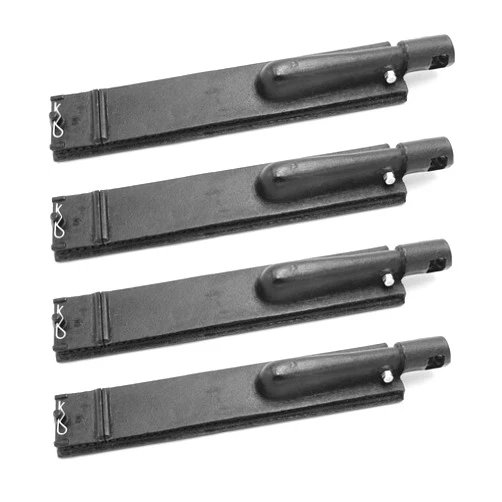 Hongso 15 3/4 inches Cast Iron Burner Gas Grill Replacement for Barbeques Galore (Turbo) 4-burner, Aussie, Bakers and Chefs, Charbroil, Nexgrill, Sam's, Sterling Forge Model Grills CBC301 4-Pk