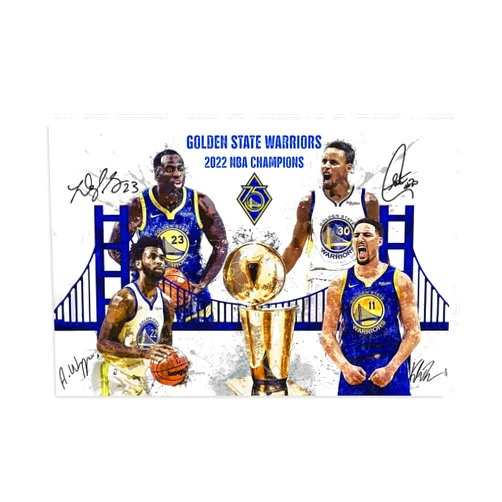 Generic Stephen Curry Klay Thompson Champions Poster Poster Art Decor Painting Aesthetic Wall Art Canvas for Bedroom Decor 12x18inch(30x45cm) Unframe-style