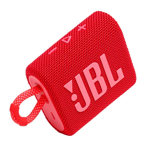 JBL Go 3 - Portable Mini Bluetooth Speaker, big audio and punchy bass, IP67 waterproof and dustproof, 5 hours of playtime, speaker for home, outdoor and travel (Red)