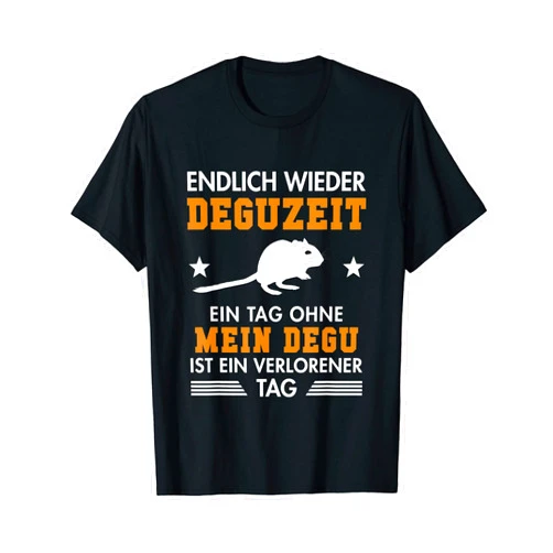 Süße Degu Käfig Futter Spielzeug Zubehör Geschenke Finally Deguzeit Rodent Rat Ordinary Degu T-Shirt