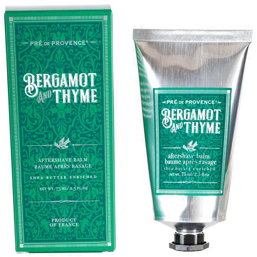 Pre de Provence Shea Butter Enriched Men's After Shave Balm, 2.5 Ounce - Bergamot & Thyme (Packaging may vary)