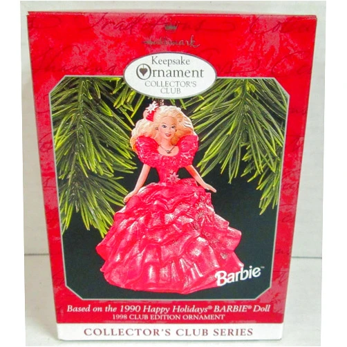 Hallmark Happy Holidays Barbie 3rd in Series 1998 Hallmark Ornament QXC4493