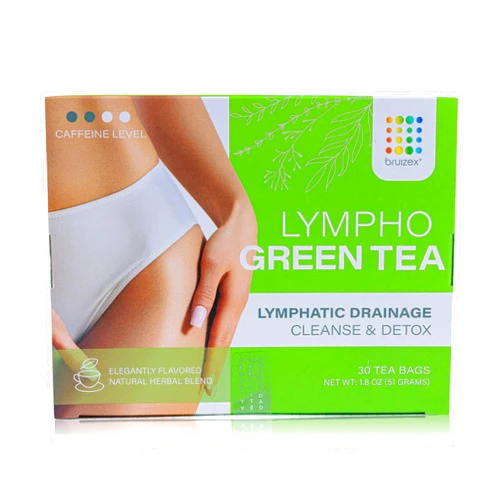 Bruizex Lymphatic Green Tea, Lymphatic Drainage Cleanse & Detox, Natural Herbal Blend for Lymphatic System Health, Post Surgery Recovery Liposuction, BBL, Tummy Tuck, Lipedema & Lymphedema, 30-Pack
