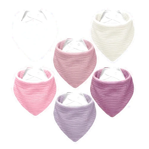 NISXABEBE Muslin Baby Bibs,Baby Bandana Drool Bibs 100% Cotton for Baby Boy Girl,Solid Colors Bib for Drooling Teething