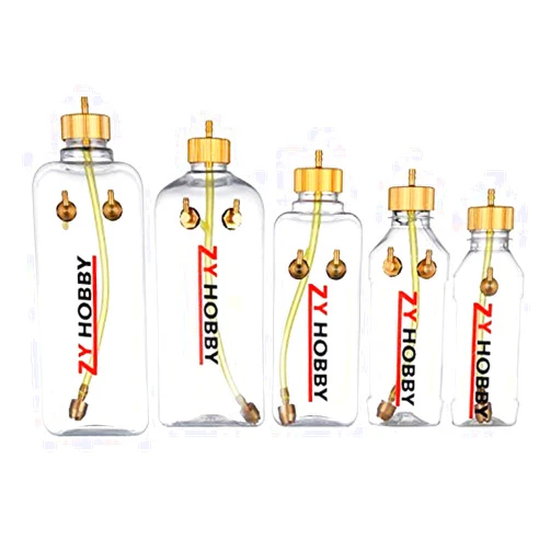 ZYHOBBY RC Gas Fuel Tank 360ML,ZYHOBBY Fuel Bottle for RC Airplane Model -Transparent Plastic