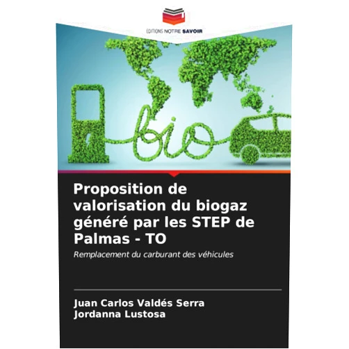Juan Carlos Valdés Serra,Jordanna Lustosa Proposition de valorisation du biogaz généré par les STEP de Palmas - TO: Remplacement du carburant des véhicules (French Edition)