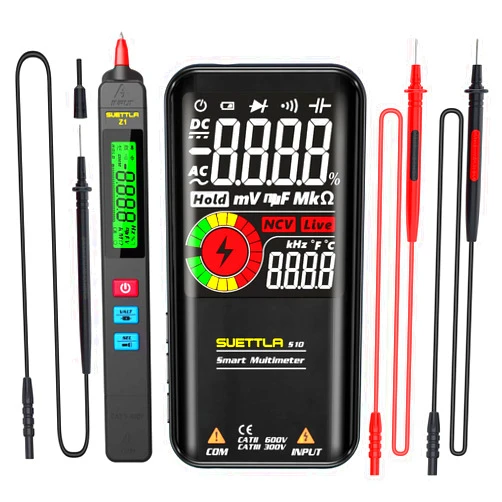 SUETTLA Pen Type Multimeter SUETTLA Z1 + Smart Digital Multimeter SUETTLA S10