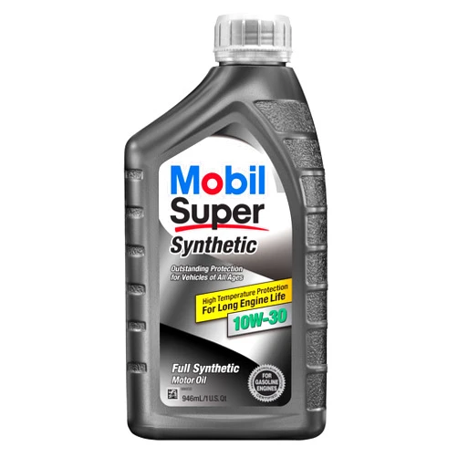 Mobil 1 Mobil Super 112917 10W-30 Synthetic Motor Oil - 1 Quart (Pack of 6)