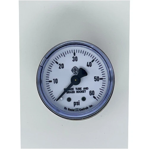 McDaniel Controls McDaniel R8CL Safety Gauge, 1-1/2 Inch Dial 0-60 PSI