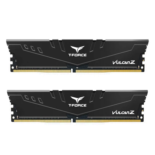 TEAMGROUP T-FORCE VULCAN Z DDR4 16GB Kit (2x8GB) 3600MHz (PC4-28800) CL18 Desktop Memory Module Ram Black TLZBD416G3600HC18JDC01
