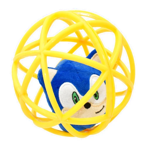 Multipet Sonic Cage Ball with Bell Cat Toy