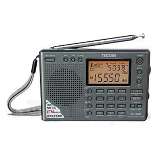 Kaito TECSUN PL-380 DSP FM Stereo. MW. SW. LW. World Band PLL Radio Receiver, LCD Display, ETM Function Added