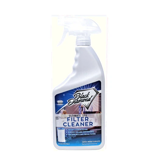Black Diamond Stoneworks Ultimate Spa Filter Cleaner Fast-Acting Spray. Instant Clean for Hot Tub & Pool Filters Leaving Behind no Sticky Residue. Prolongs Filter Life and Pool Equipment. No Soaking