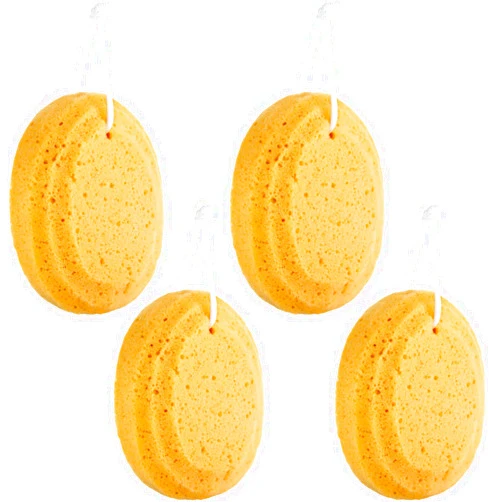 Boao 4 Pieces Soft Bath Sponge Exfoliating Shower Foam Body Sponge Exfoliating Soothing Sponge for Bathroom Supply