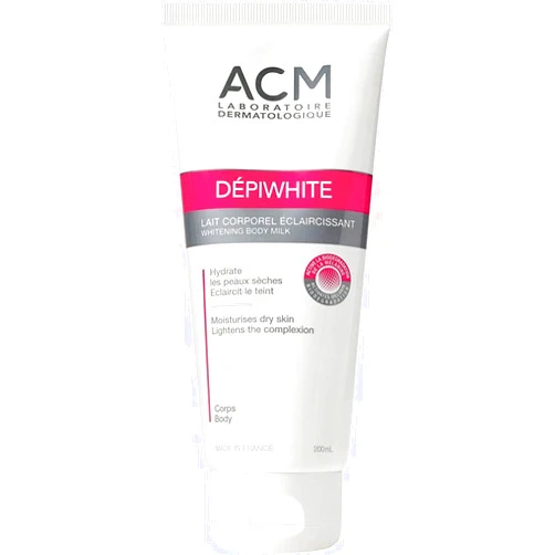 Generic Lait Corporel Eclaircissant Anti Taches 200 ml Depiwhite Body protective, moisturising and nourishing body lotion Milk long-lasting moisturisation soothes taut skin sensations and restores skin comfort Acm