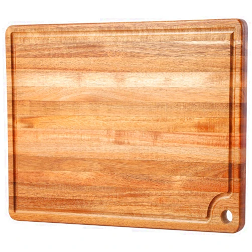 Caperci Large Acacia Wood Cutting Board for Kitchen - Caperci Better Chopping Board with Juice Groove & Handle Hole for Meat (Butcher Block) Vegetables and Cheese, 18 x 12 Inch