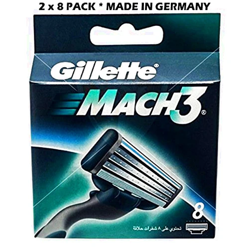 Gillette Mach 3-16 Count (2 x 8 Pack)
