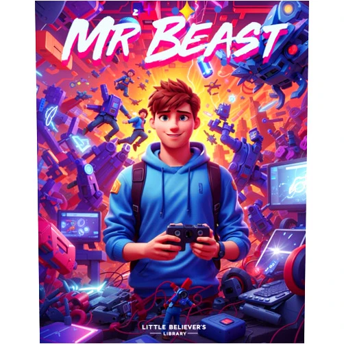 Little Believer's Library MrBeast - Children's Story Book: Incredible Biography of YouTube Star Jimmy Donaldson, also know as 