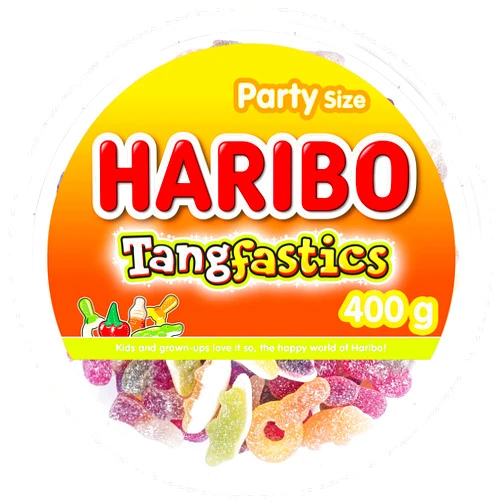 Haribo Tangfastics Drum Sweet Foam Gums 400g