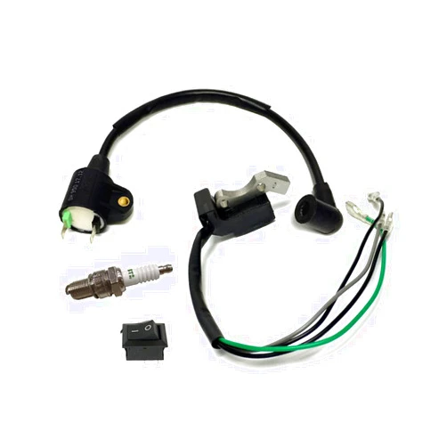 POWER PRODUCTS Magneto W/ Built-in CDI Ignition Coil Spark Plug on-off Switch For Harbor Freight Storm Cat 60338 69381 For Tail Gator 800 900W 63025 63024 For Pulsar PG1202S For ETQ950 2HP 63cc 64cc Gas Generator