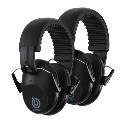 EAREST 2 Pack Hearing Protection Ear Muffs, NRR 20 dB Noise Reduction Safety Earmuff for Shooting/Hunting