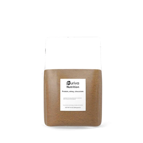 Puriva Nutrition Protein Powder, Whey Protein Isolate, Chocolate, 1 Pound, Puriva Nutrition