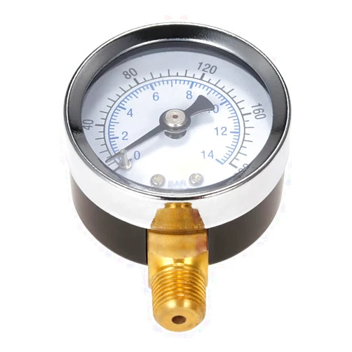 KGJAQT JATDHY 40mm 0~200psi 0~14bar Pool Filter Water Pressure Dial Hydraulic Pressure Gauge Meter Manometer 1/8