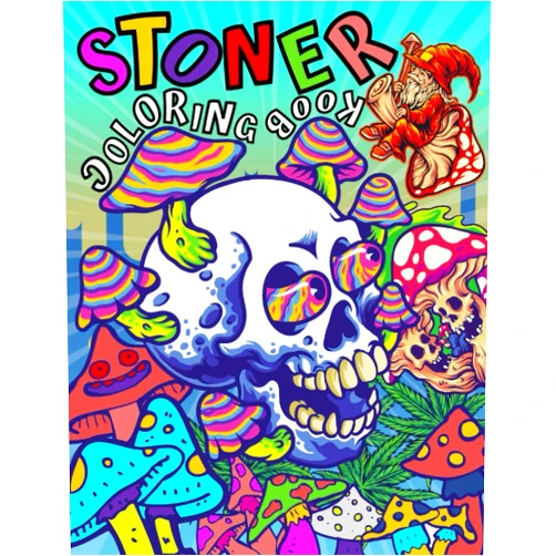 Penelope's Art Publishing STONER Coloring Book: A Trippy Psychedelic Coloring Pages For Adults | Don't Panic It's Organic Book | Let's Get High and Color