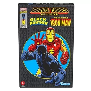 Generic Marvel Legends Retro 3.75 Series 3.75-inch Iron Man & Black Panther Action Figure