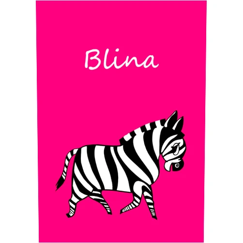 Edition cumulus Blina: Malbuch / Notizbuch / Tagebuch - DIN A4 - blanko - Zebra (German Edition)