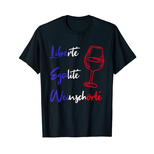 Vive la France & le Vin Liberté Egalité Fraternité Liberté Egalité Liberte Egalite Wine Drinks T-Shirt