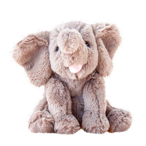 Hopearl Adorable Plush Calf Elephant Toy Floppy Elephish Ultra Soft Stuffed Animal for Boys Girls Kids Toddlers, Gray, 9''