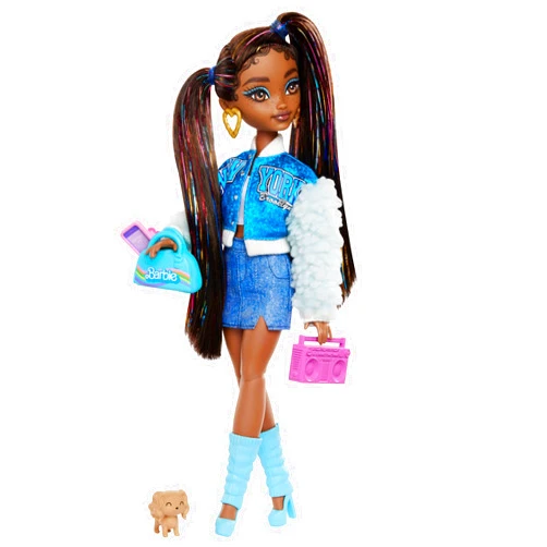 Barbie Dream Besties Doll & Accessories Playset, Brooklyn” Posable Fashion Doll with Long Black Hair, 9 Music-Themed Pieces