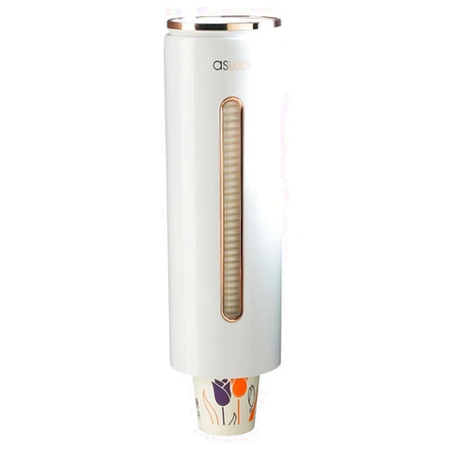 ZLNSYWBIU Upgraded ASWEI Wall-Mounted Disposable Cup Dispenser - No Drilling, Dustproof, Waterproof Design for Kitchen and Office