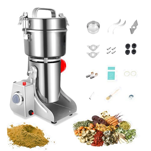 ExGizmo Electric Grain Grinder 800g,Swing Type Grain Mill Grinder 3000W,110V Stainless Steel High-speed Spice Herb Grinder Superfine Machine Dry Cereals Pulverizer Swing Type