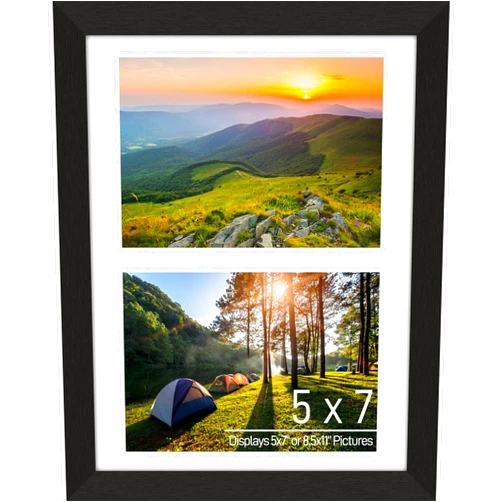 Lacopgr 5x7 Double Picture Frame Collage 2 Openings, 8.5