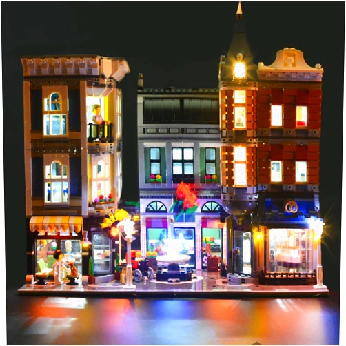 LIGHTAILING Light Set for (Creator Expert The Assembly Square) Building Blocks Model - Led Light kit Compatible with Lego 10255(NOT Included The Model)