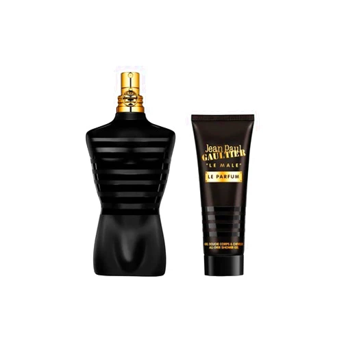 Jean Paul Gaultier Le Male Perfume Mens Gift Set - Eau de Parfum Spray 125 ml + JPG Shower Gel 75 ml - HARD BOX