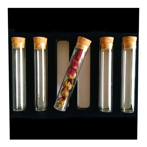 Pangyoo PYouo-Big Test Tubes, 24pcs/lot Flat Bottom Glass Test Tube, 15x100mm, with Cork stoppers, for Kinds of Tests