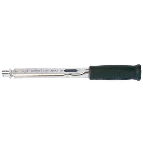 Tohnichi Interchangeable Head Type Preset Torque Wrench, 10-50N.m, 100-500kgf.cm, 88.5-442.5lbf.in, 15D CSP50N3X15D Torque Wrench