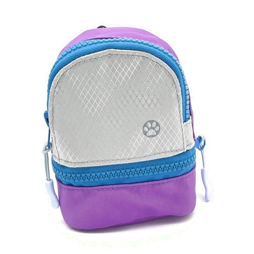 PawPacks LLC Dog Backpack, Cat Backpack, Small Carrier | Clip on Harness or Leash, Fun Pet Treat Holder, Toy Bag, or Waste Dispenser | Dog Treat Training Pouch (Trend Setter)