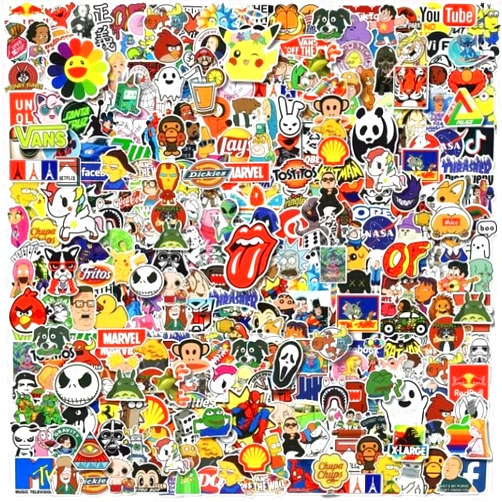 Generic Amazing Stickers | 100pcs Random Stickers Pack | Adults Teens Kids | Waterproof Vinyl Stickers Decals | Water Bottle Skateboard Helmet Laptop Bicycle