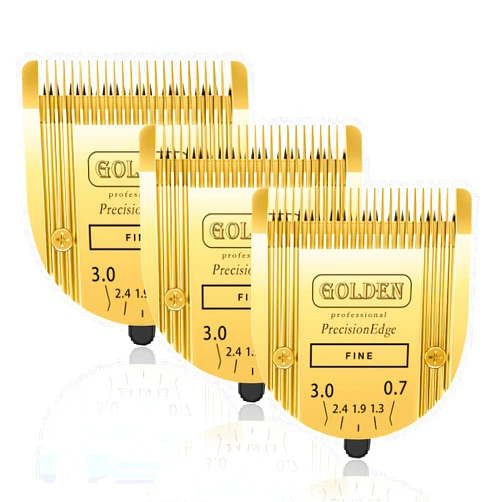 Sodaer Adjustable 5 in 1 Blades Compatible with WAHL Arco,Bravura .Chromado，Creativa，Figura Dog Clippers for Dogs Grooming(Gold/3PC)
