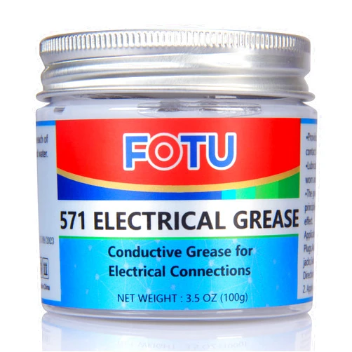 FOTU 571 Electrical Contact Grease,Conductive Grease Electrical Connections, Prevent Wiring and Other Electrical Connections Against Salt, Dirt, and Corrosion (1-Pack, 3.5 Oz)